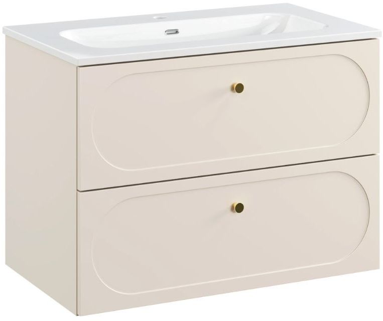 Set dulap Comad Donna Sand DONNA SAND 82-80-46-2S, lavoar Comad Fly FLY WHITE GLOSS UM 80-46 DP ( E-8073-80 )