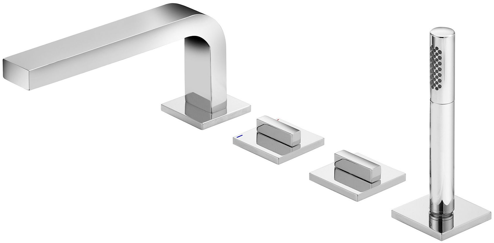Keuco Edition 11 baterie cadă-duș cadă crom-negru 51130130200