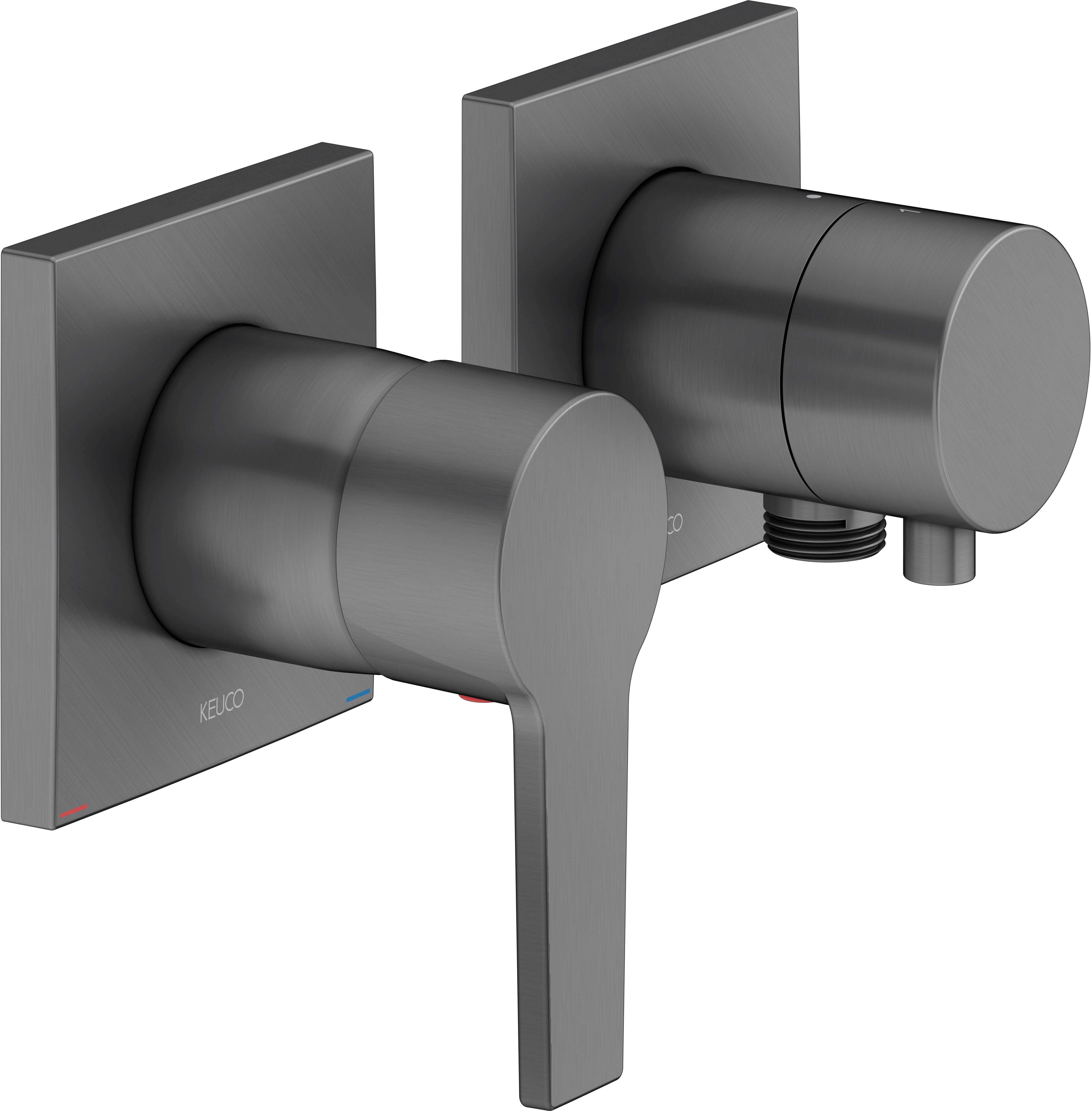 Keuco Edition 11 baterie de duș ascuns crom-negru 51151131122