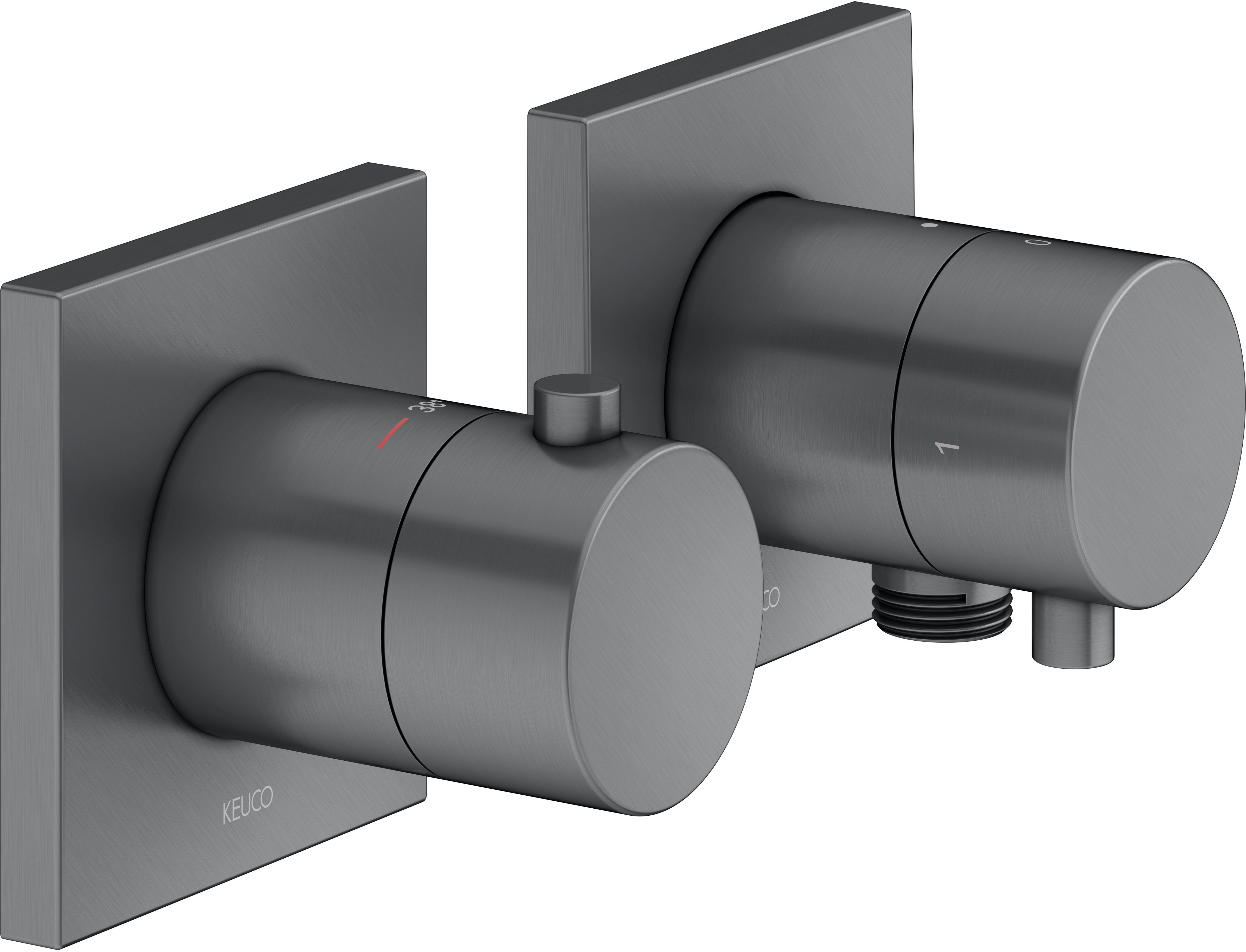 Keuco Edition 11 baterie de duș ascuns crom-negru 51153131122