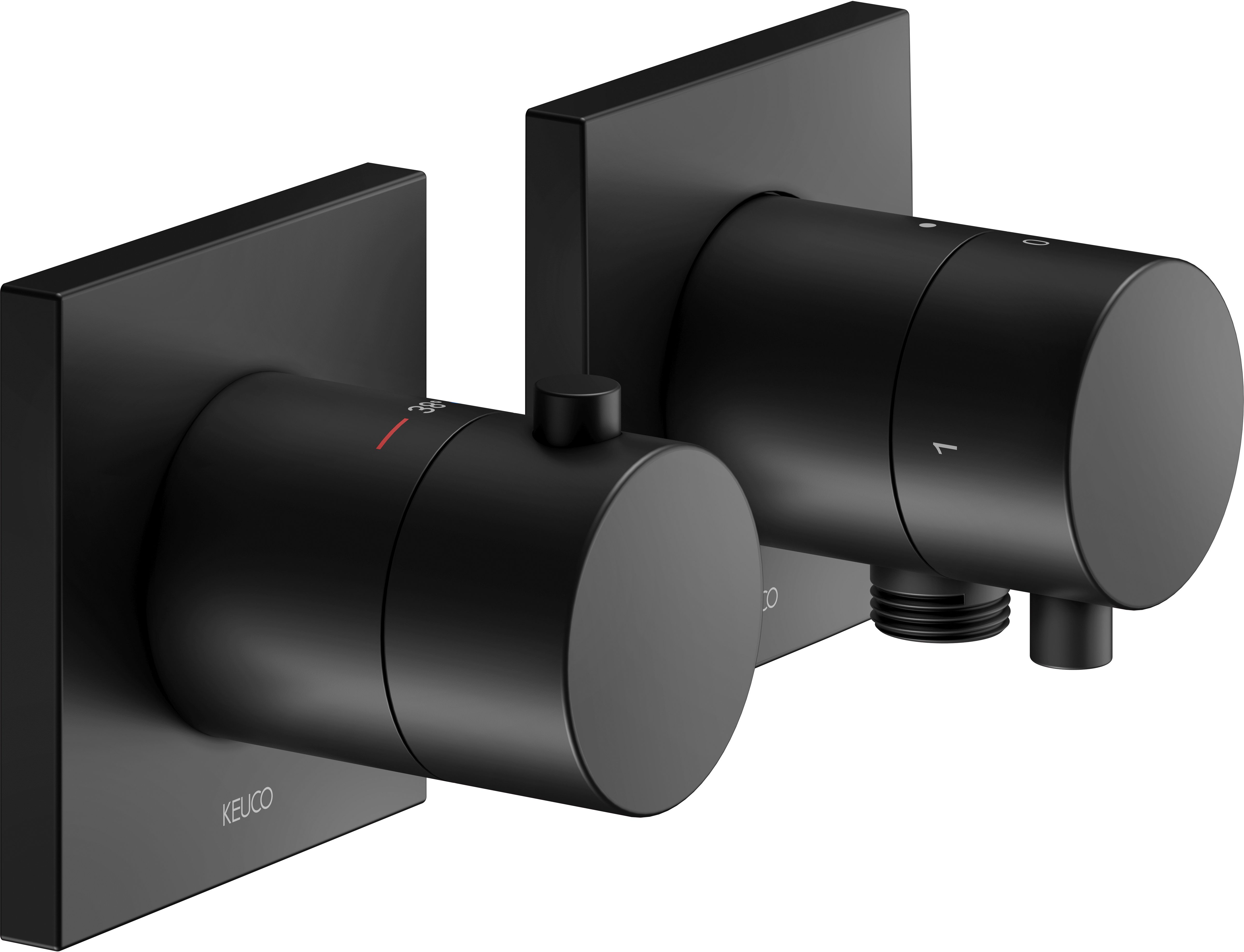 Keuco Edition 11 baterie de duș ascuns negru 51153371122