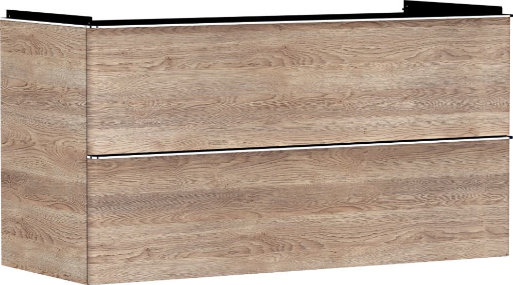 Hansgrohe Xelu Q dulap 118x49.5x62.5 cm sub chiuveta pe perete stejar-crom 54037000