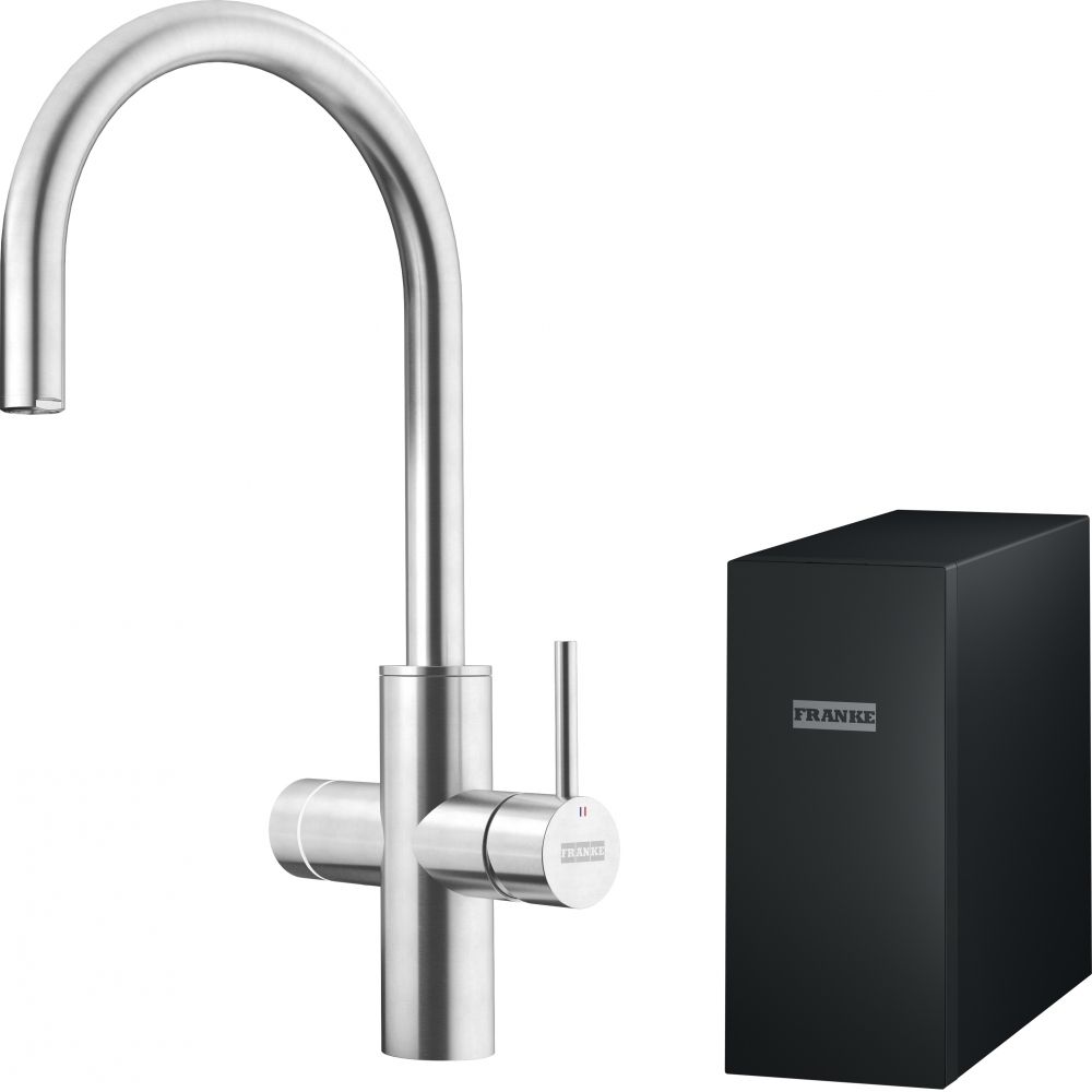 Franke Mythos Water Hub Sparkling baterie bucătărie pe picior oţel inoxidabil 160.0708.956