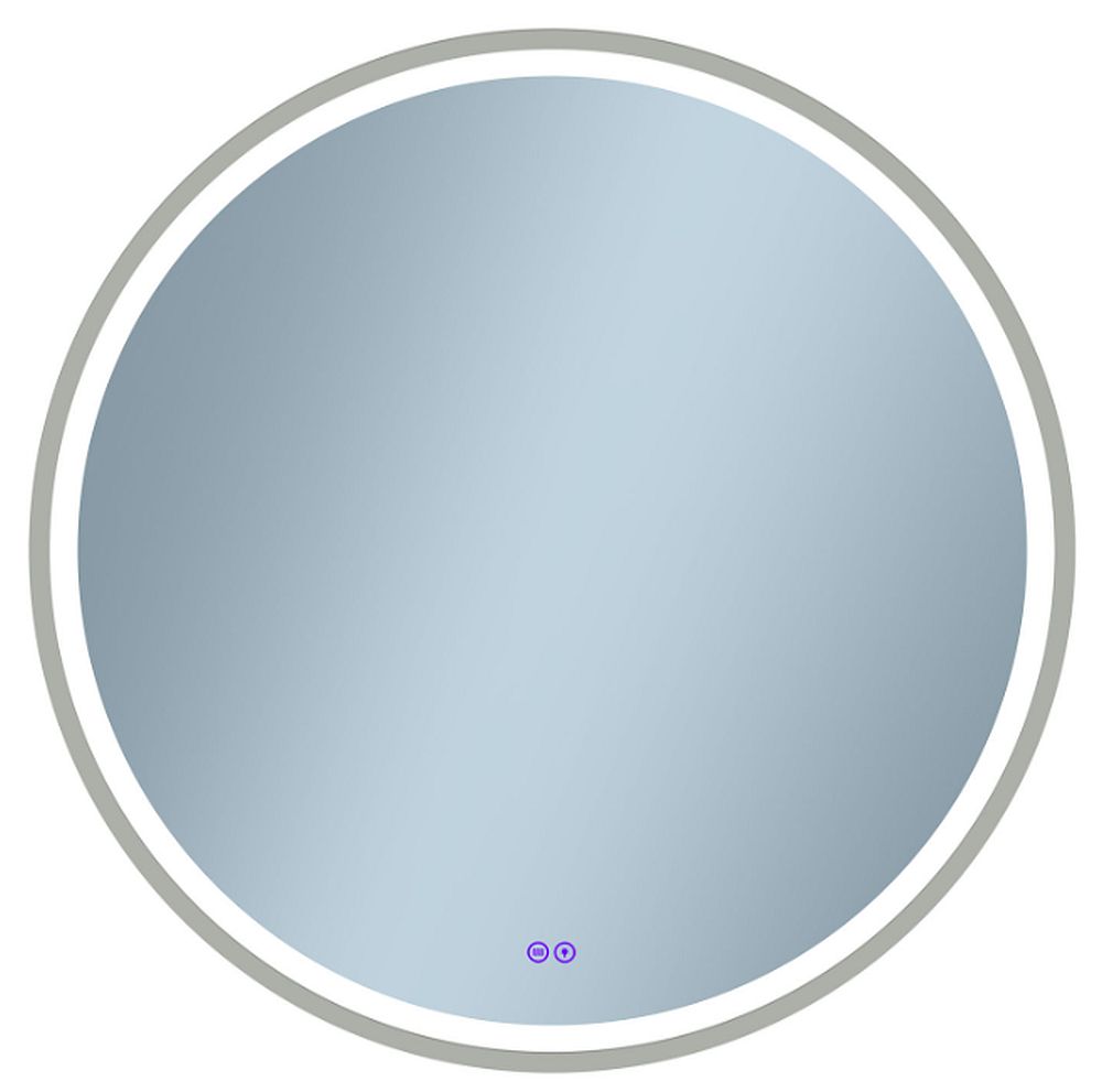 Venti Orion Silver oglindă 80x80 cm rotund cu iluminare cu covoraș de încălzire argint 5905951180304