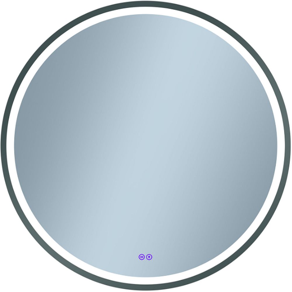Venti Orion Graphite oglindă 80x80 cm rotund cu iluminare cu covoraș de încălzire grafit 5905951180328