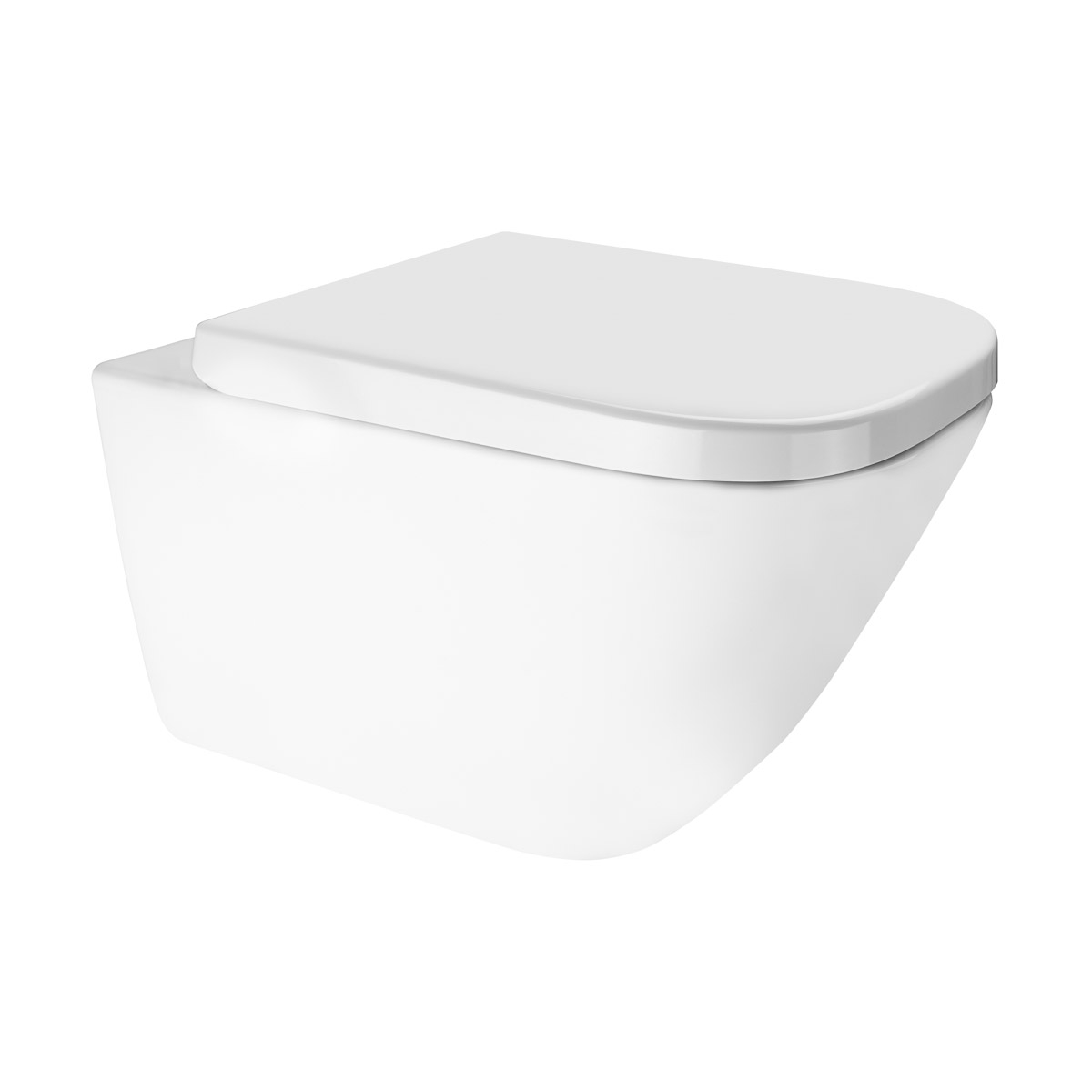 Oltens Hadsel vas wc agăţat fără margine alb lucios 42543000