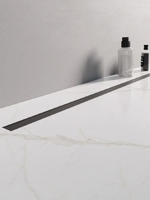 New Trendy Visio Slim Black rigolă liniară 100 cm negru OL-0080