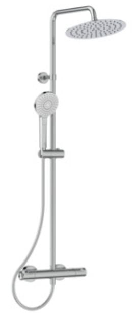 Ideal Standard Ceratherm set de duș perete cu termostat cu duș de ploaie crom A7565AA