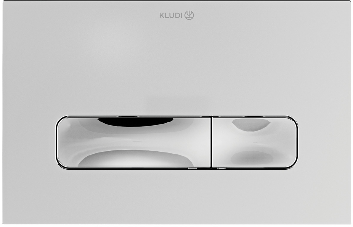 Kludi Unifix buton de spălare pentru WC crom lucios-crom mat 30PP0105