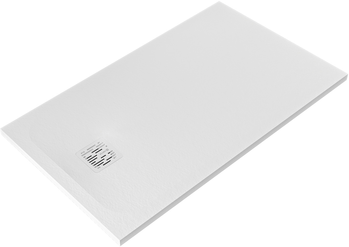 Kludi Terra cădiță de duș dreptunghiulară 120x70 cm alb 08DW0253