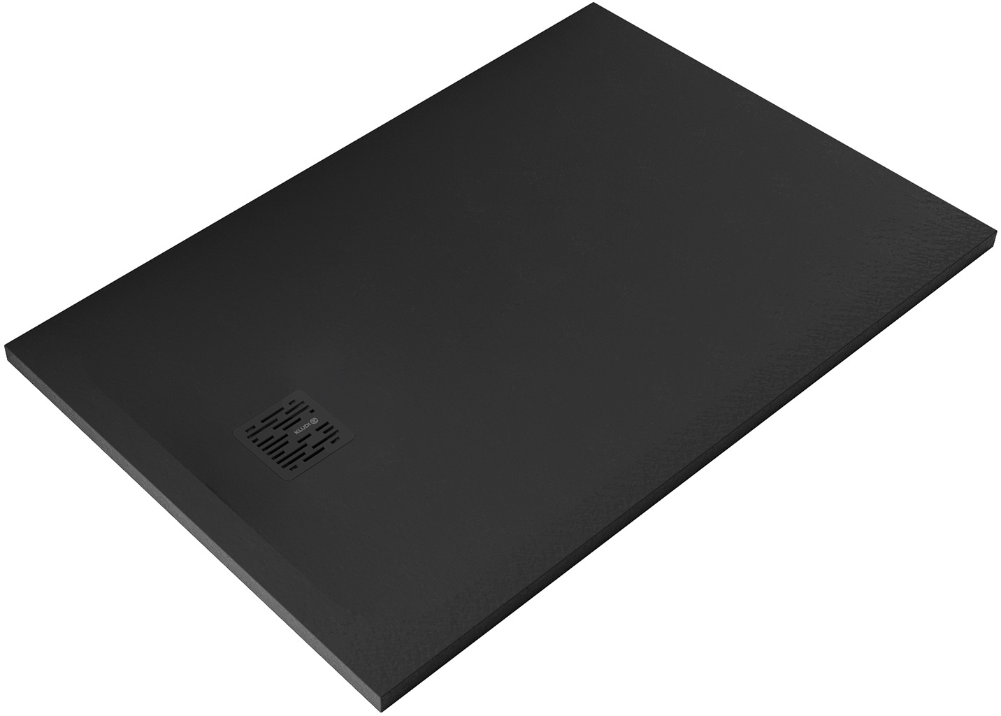 Kludi Terra cădiță de duș dreptunghiulară 120x80 cm negru 08DW0739