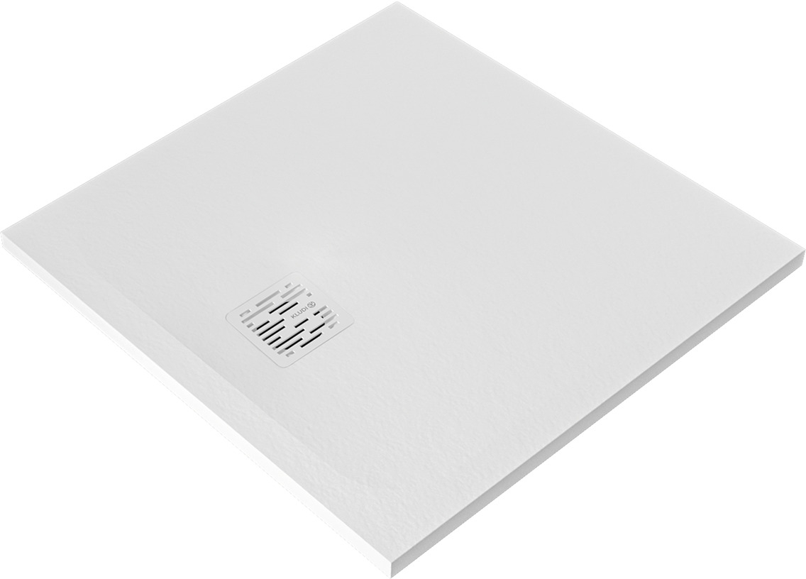 Kludi Terra cădiță de duș pătrată 80x80 cm alb 08DW0953
