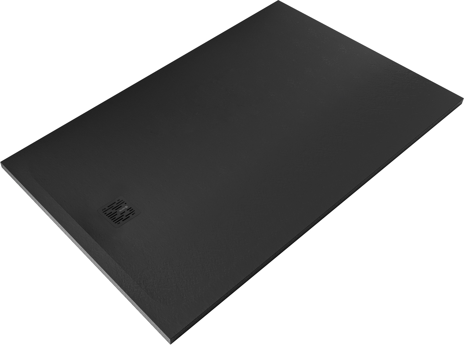 Kludi Terra cădiță de duș dreptunghiulară 160x100 cm negru 08DW1539