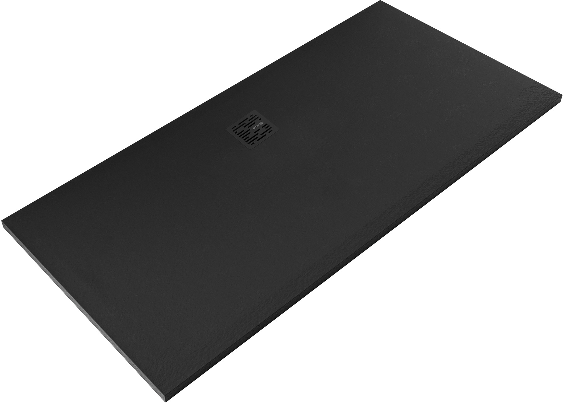 Kludi Terra cădiță de duș dreptunghiulară 170x80 cm negru 08DW2039
