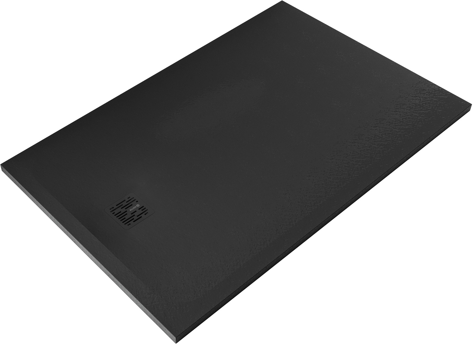 Kludi Terra cădiță de duș dreptunghiulară 140x90 cm negru 09DW0639