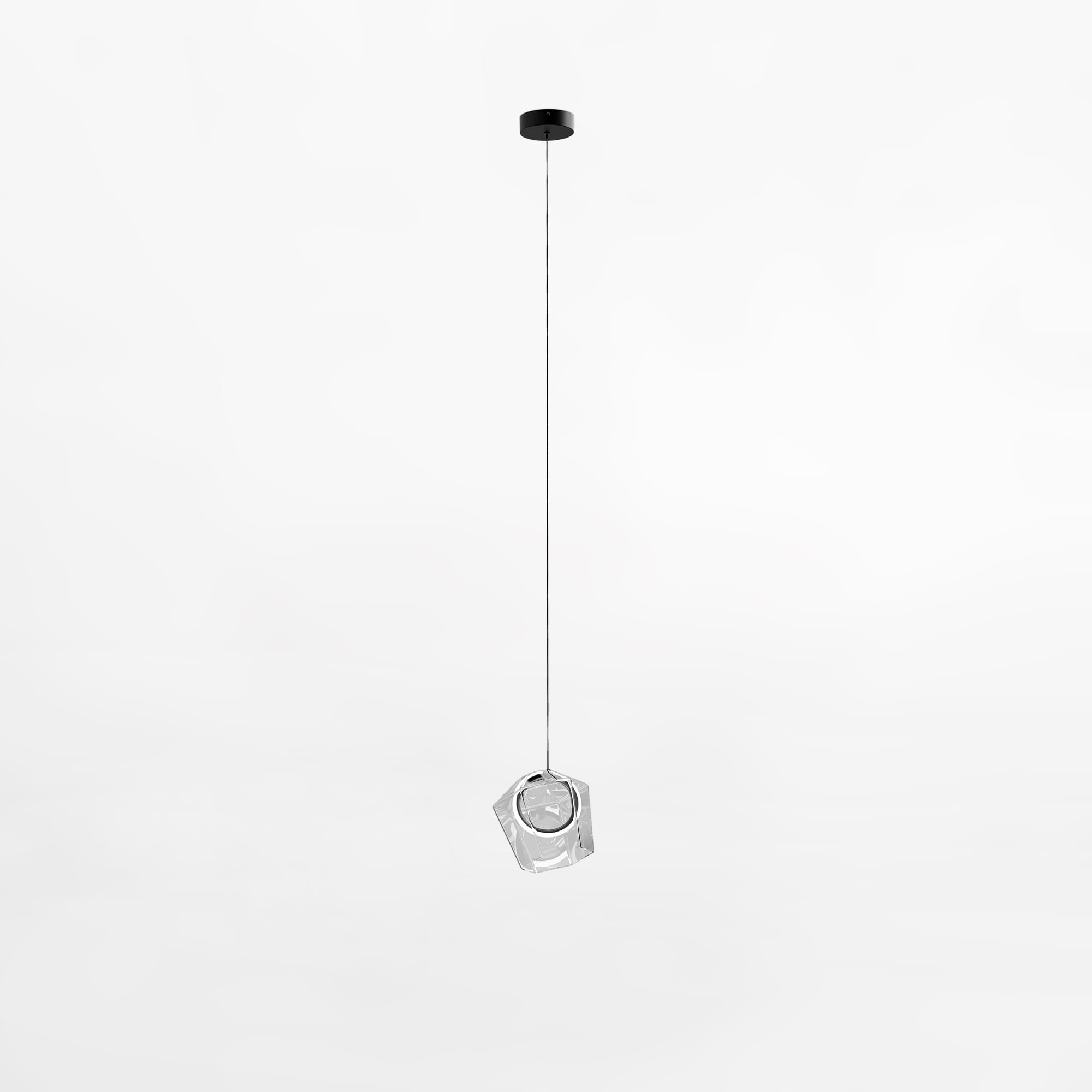 Zuma Line Colore lampă suspendată 1x6 W negru-transparent MD3350-1BL/C