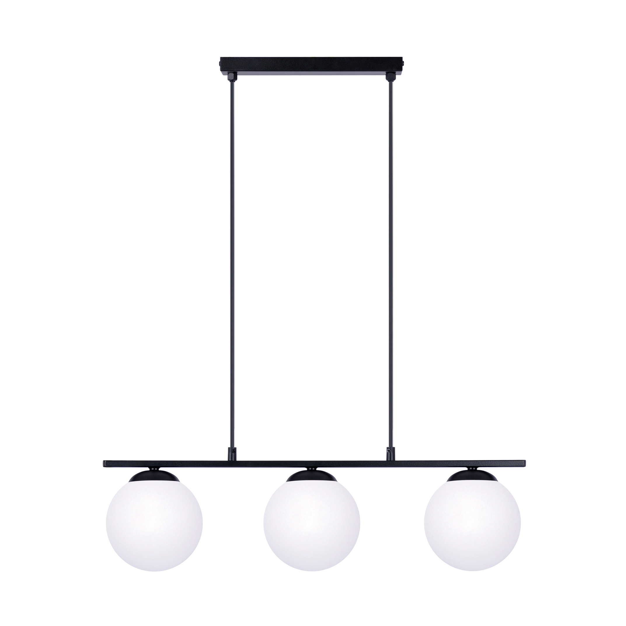 Zuma Line Globe lampă suspendată 3x10 W alb-negru 1209