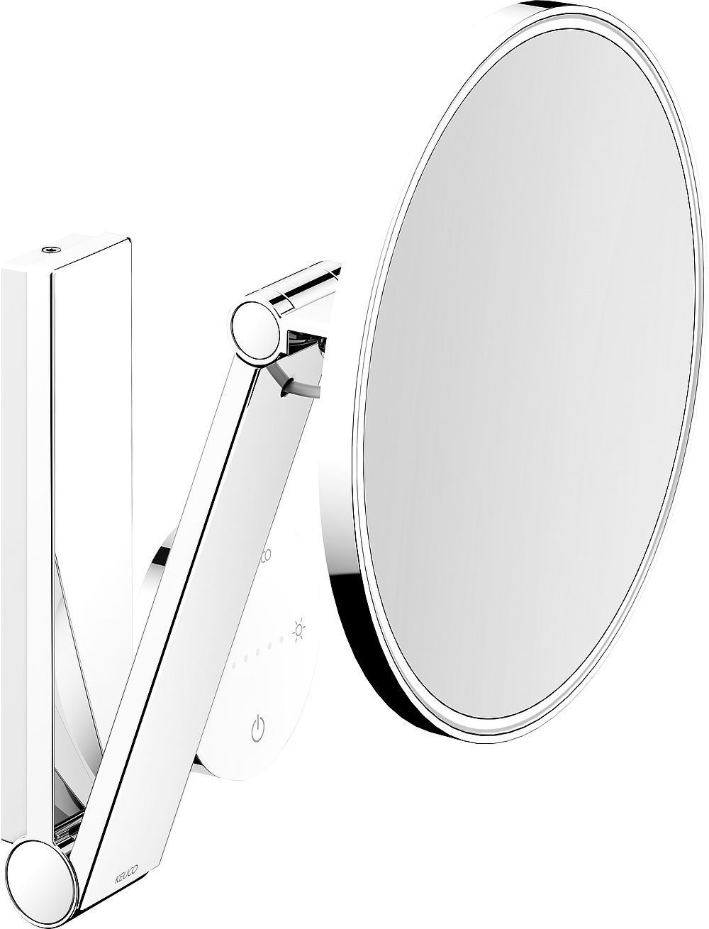 Keuco Cosmetic mirrors oglindă cosmetică 21.2x31.4 cm rotunde cu iluminare 17612030000