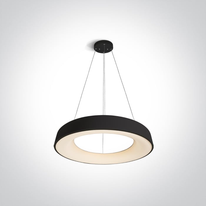 One Light Kapsala lampă suspendată 1x80 W negru 62180NB/B/W