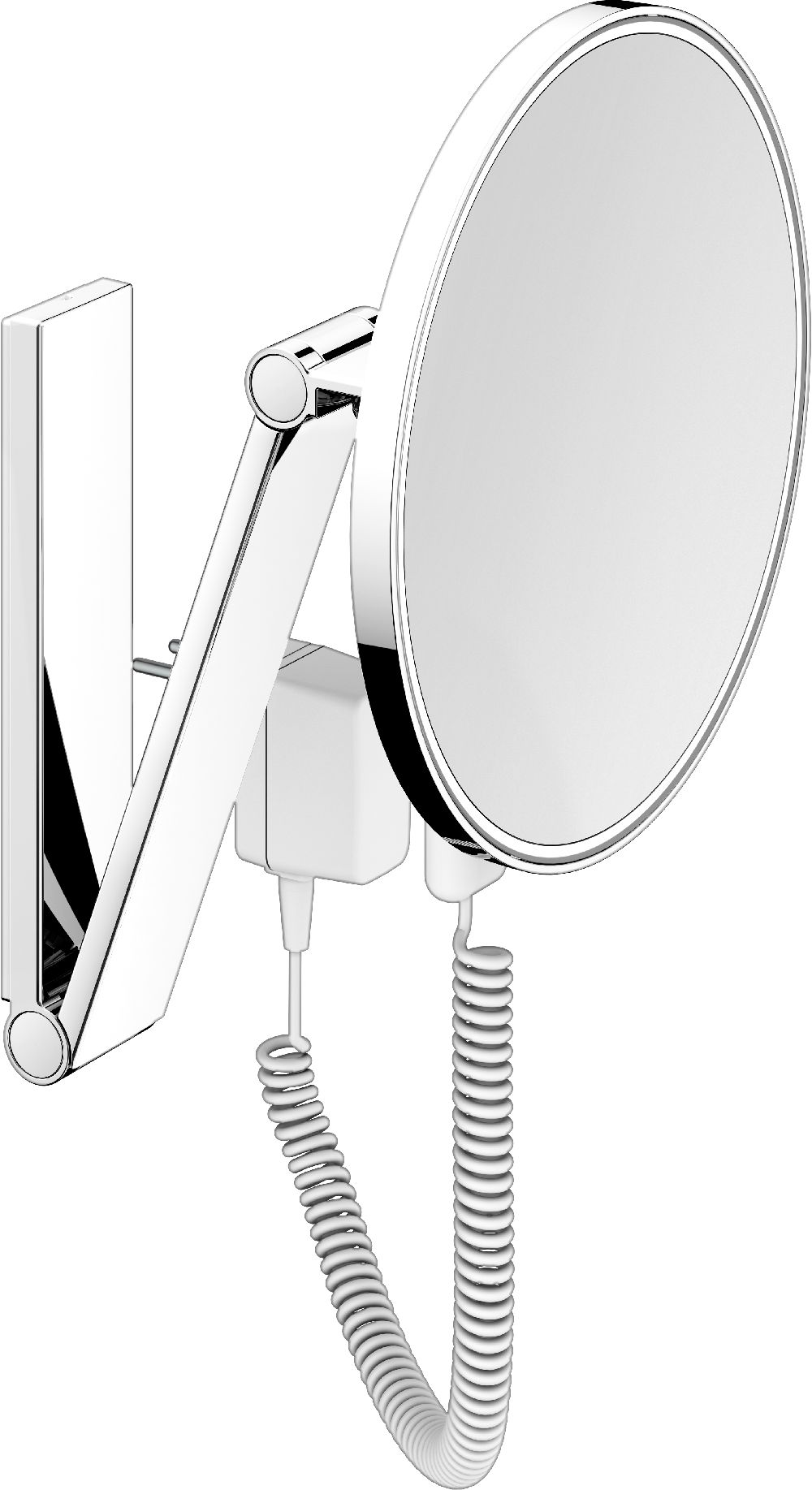 Keuco Cosmetic mirrors oglindă cosmetică 21.2x31.4 cm rotunde cu iluminare crom 17612139001