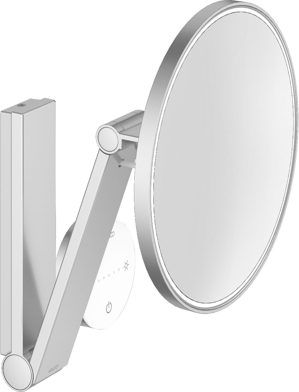 Keuco Cosmetic mirrors oglindă cosmetică 21.2x31.8 cm rotunde cu iluminare 17612179002