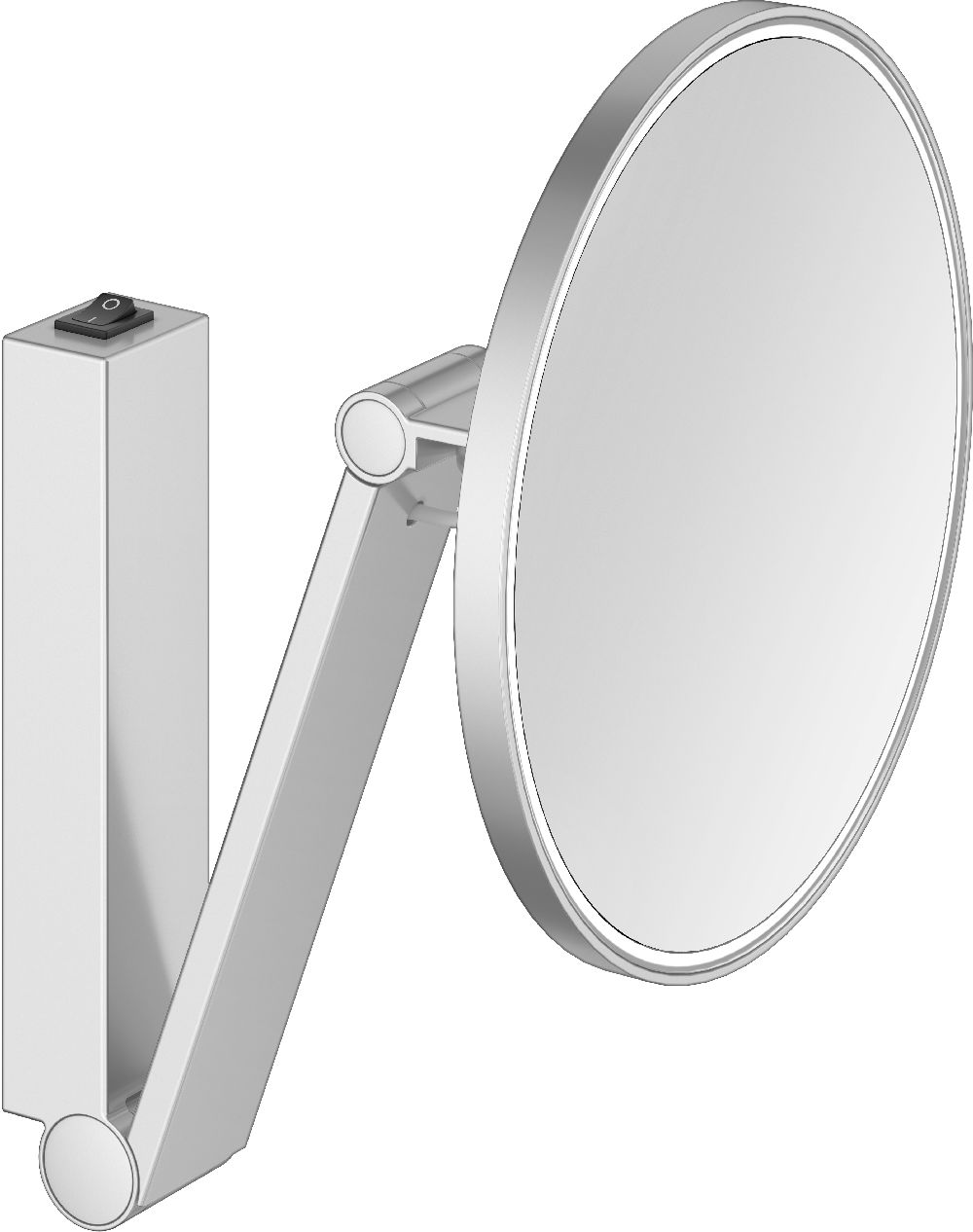 Keuco Cosmetic mirrors oglindă cosmetică 21.2x31.8 cm rotunde cu iluminare 17612179004