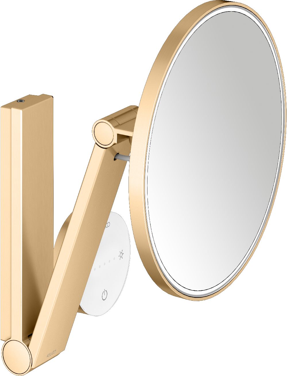 Keuco Cosmetic mirrors oglindă cosmetică 21.2x31.4 cm rotunde cu iluminare 17612259002