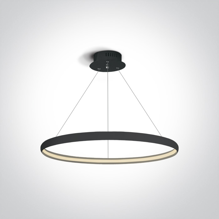 One Light Dolcedo lampă suspendată 1x19 W negru 63048/B