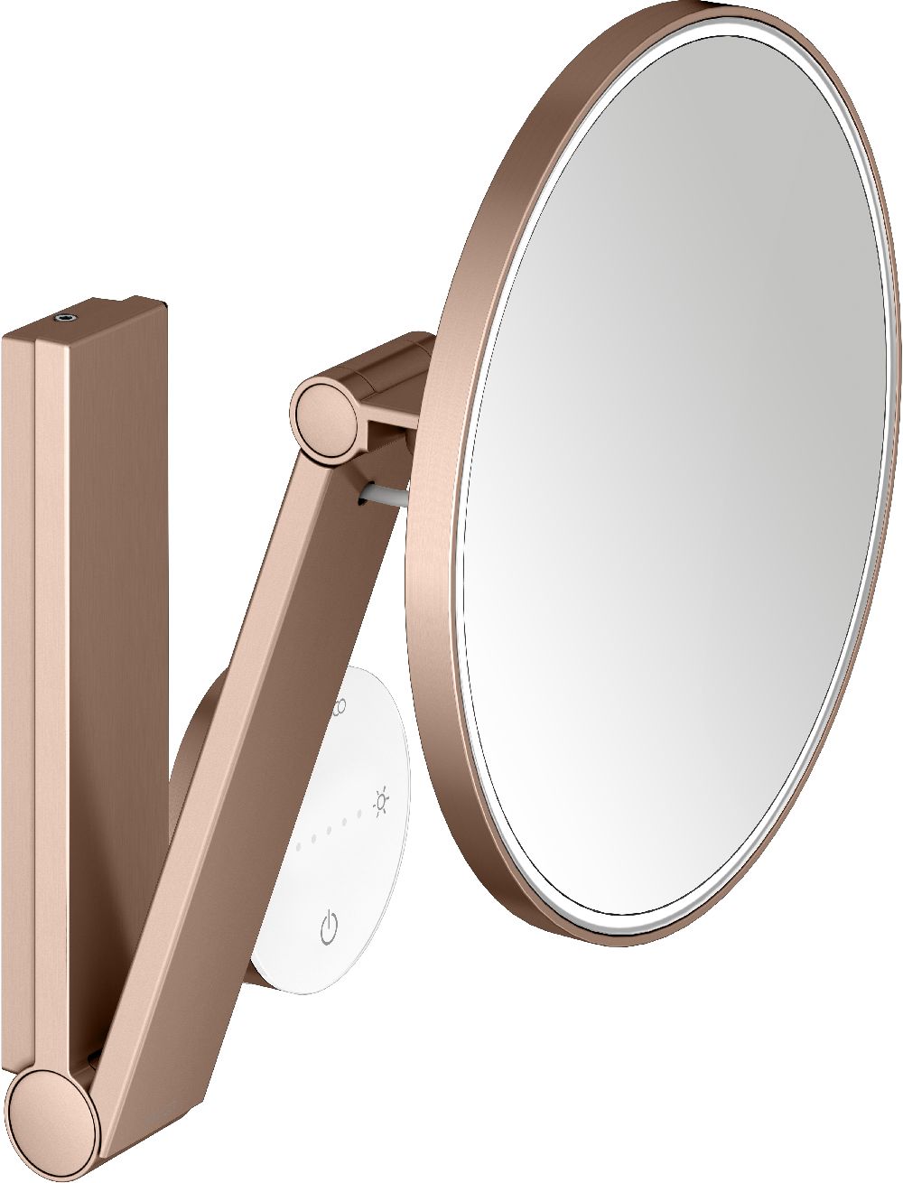 Keuco Cosmetic mirrors oglindă cosmetică 21.2x31.8 cm rotunde cu iluminare 17612299002