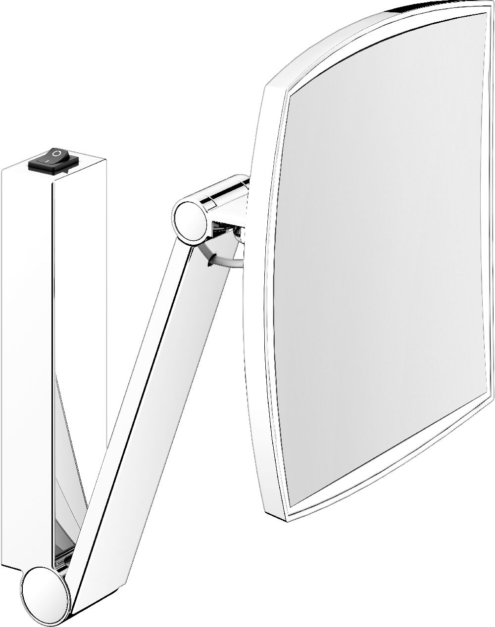 Keuco Cosmetic mirrors oglindă cosmetică 20x31 cm dreptunghiulare cu iluminare 17613039004