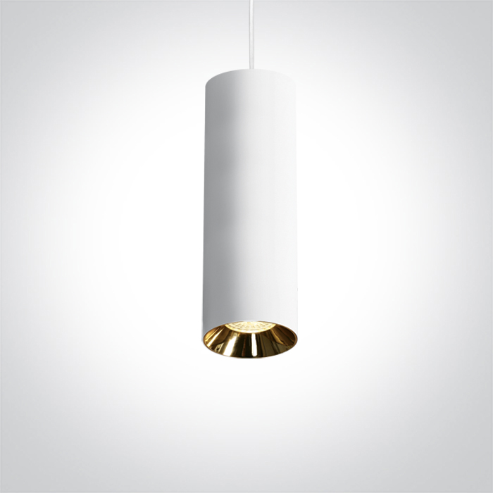 One Light Kallifoni lampă suspendată 1x10 W alb 63105M/W