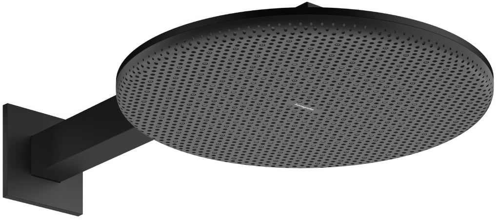Hansgrohe Raindance Alive S cap de duș cu braț 30x30 cm rotund negru 24540670