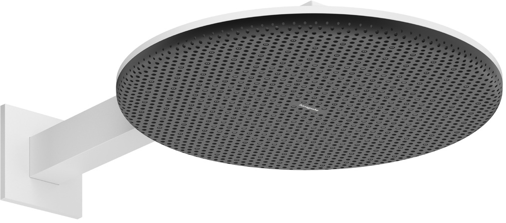 Hansgrohe Raindance Alive S cap de duș cu braț 30x30 cm rotund alb 24541700