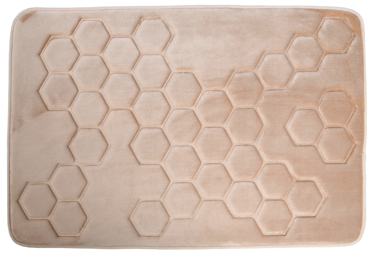 Hyggli Honey covor de baie 90x60 cm dreptunghiular bej 70-091