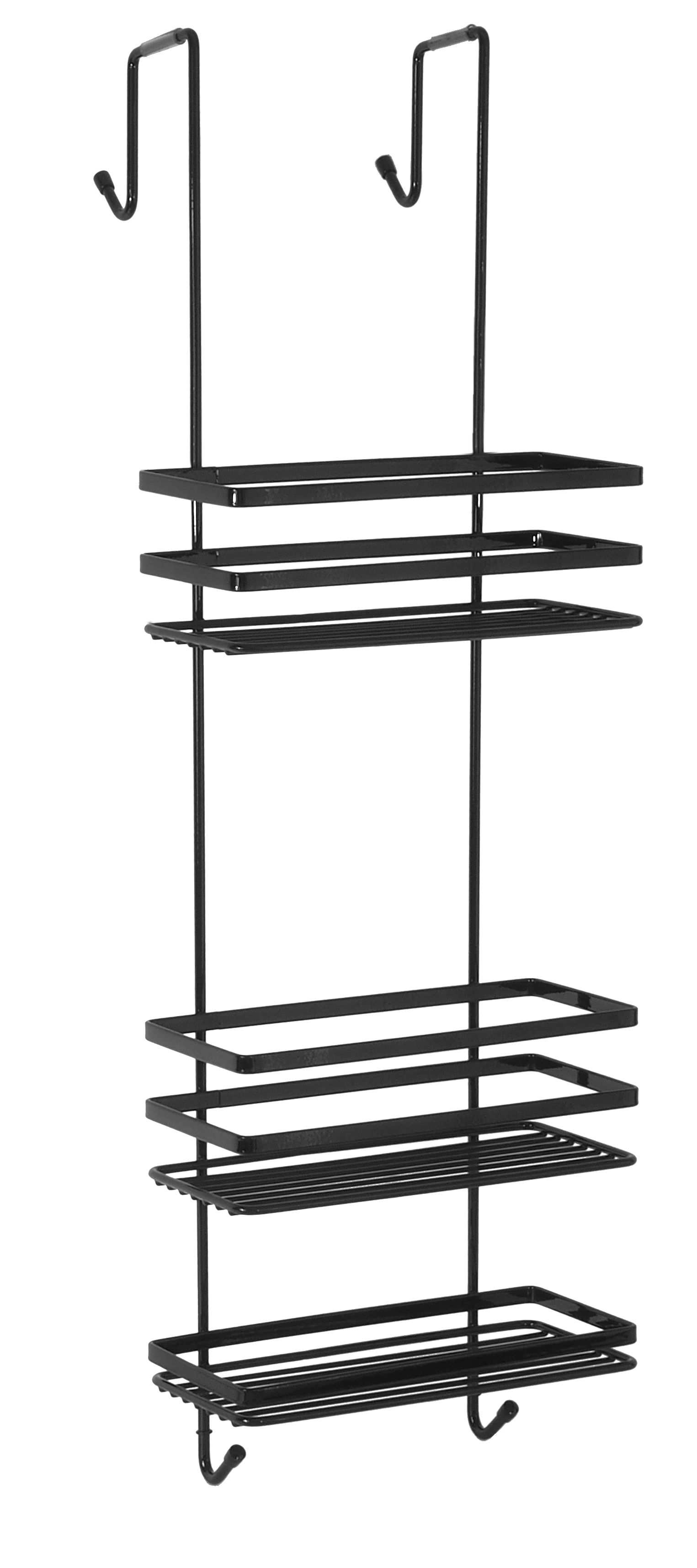 Hyggli Inox raft de duș 25 cm negru 50-115