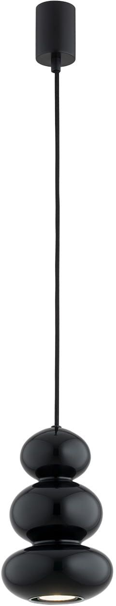 Argon Orlando lampă suspendată 1x5 W negru 8827