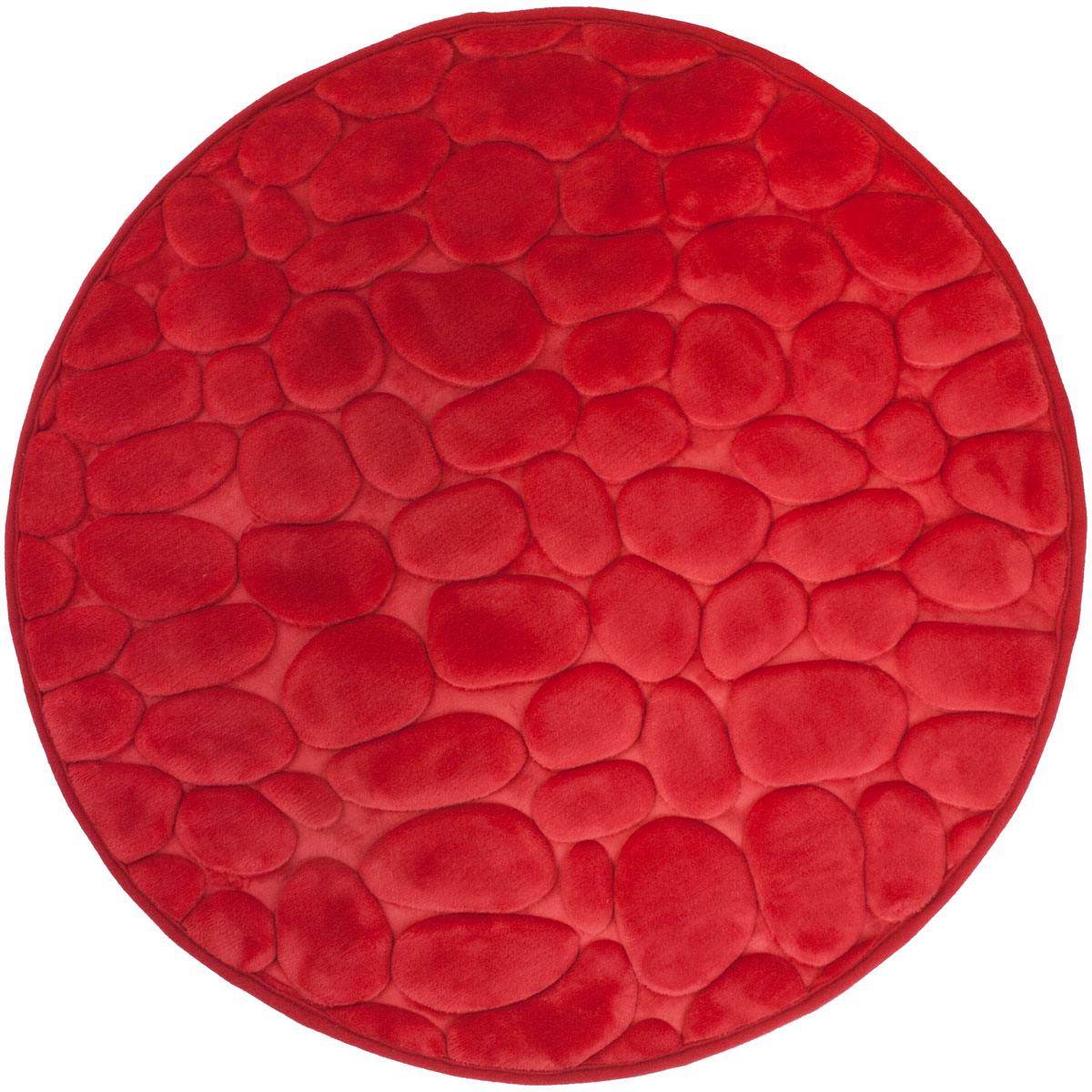 Duschy Bellarina covor de baie 60x60 cm rotund roșu 767-80