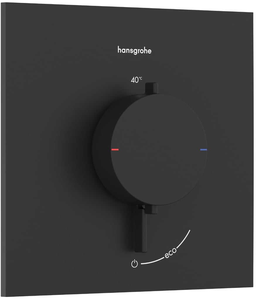 Hansgrohe Ecostat Comfort E baterie de duș ascuns cu termostat negru 33710670