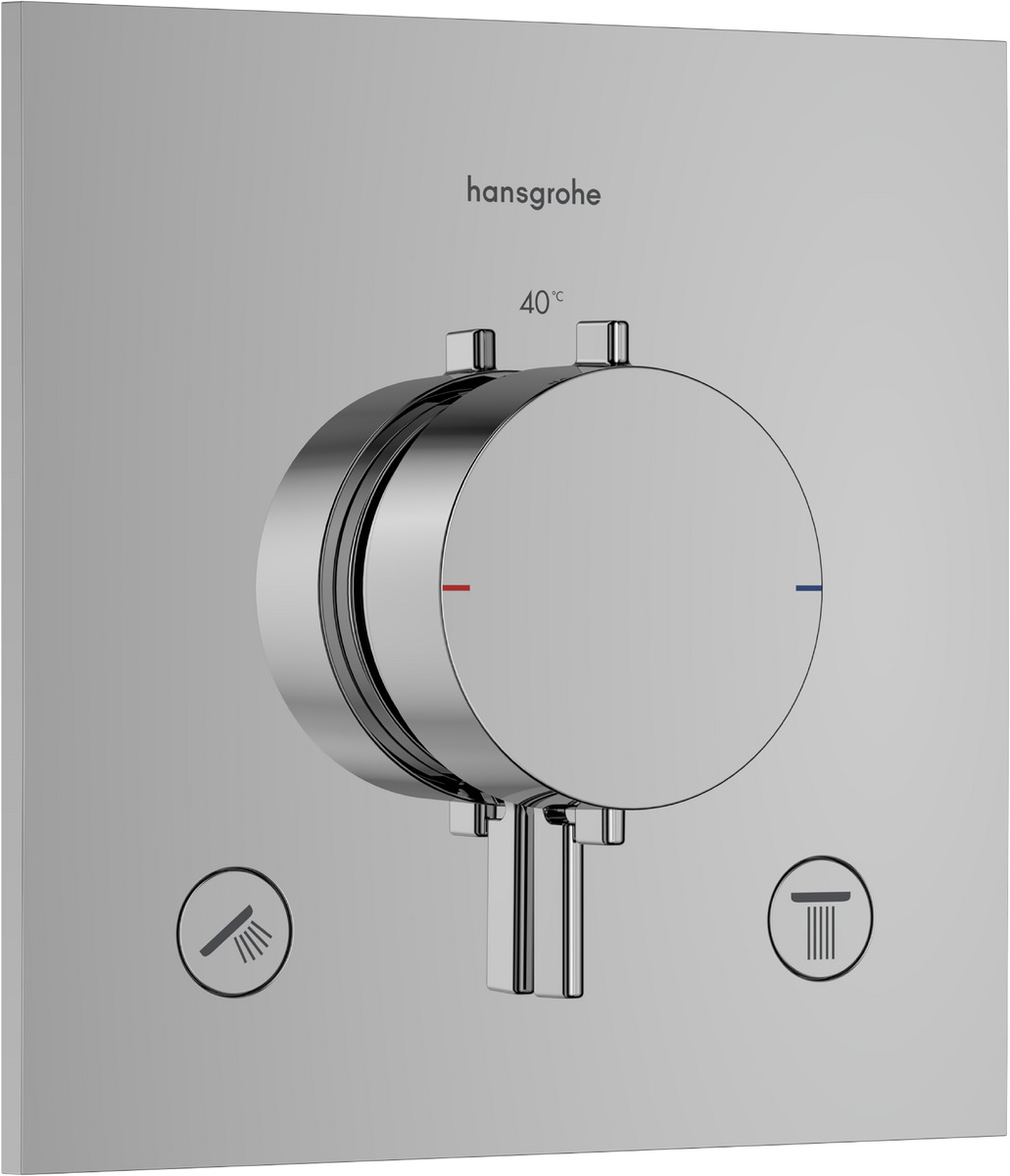 Hansgrohe Ecostat Comfort E baterie cadă-duș ascuns cu termostat crom 33711000