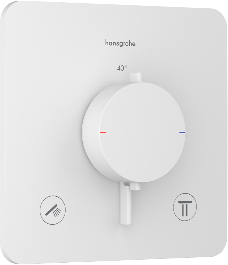 Hansgrohe Ecostat Comfort Q baterie cadă-duș ascuns cu termostat alb 33713700