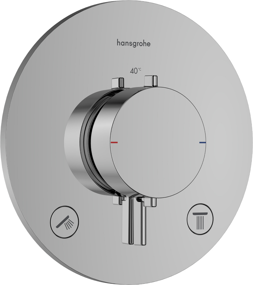 Hansgrohe Ecostat Comfort S baterie cadă-duș ascuns cu termostat crom 33715000