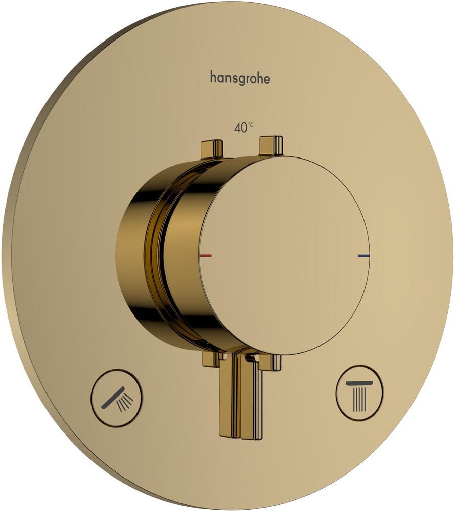 Hansgrohe Ecostat Comfort S baterie cadă-duș ascuns cu termostat auriu 33715990