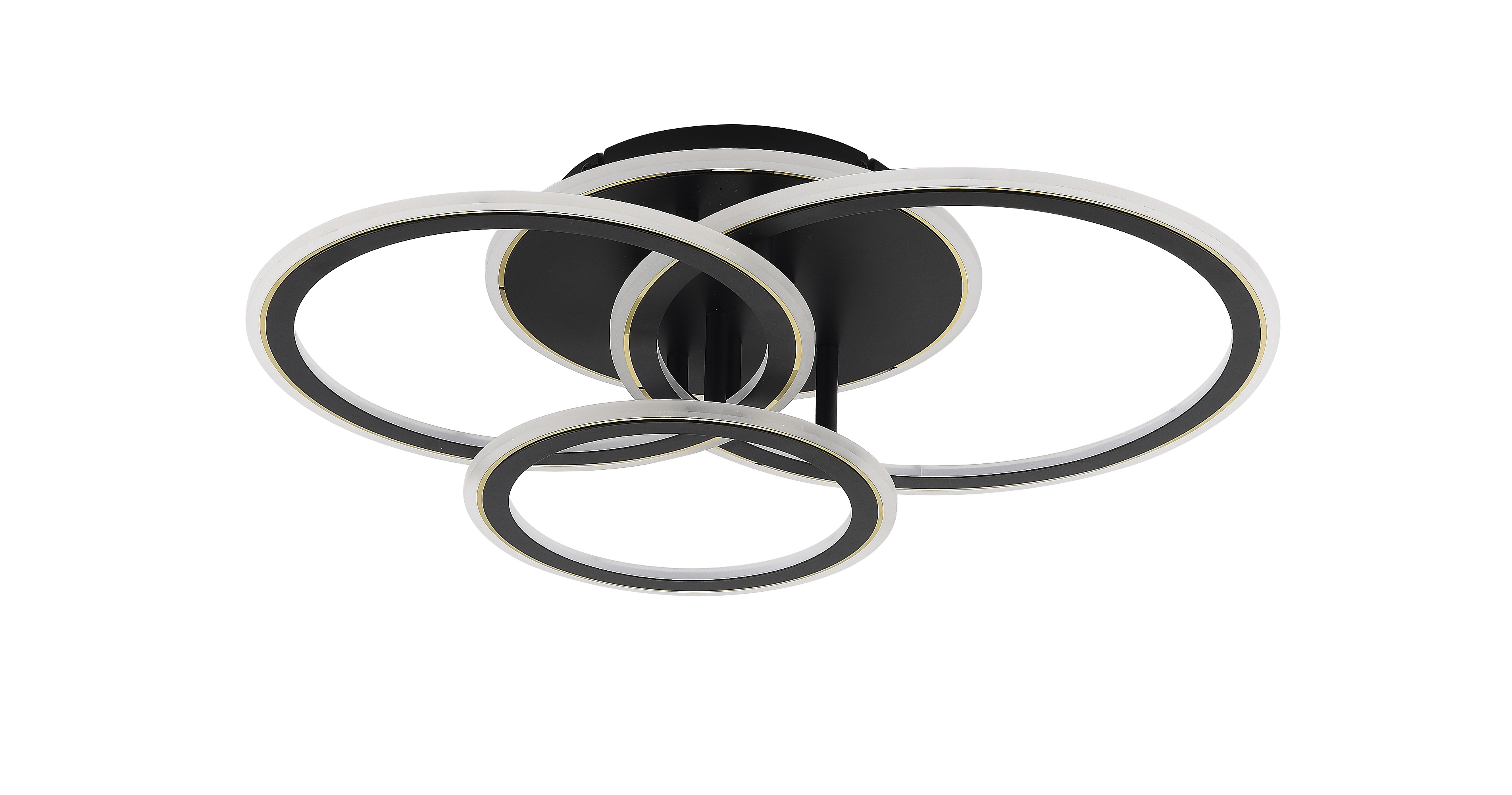 Zuma Line Lunar lampă de tavan 1x55 W alb-negru MS238130-BK