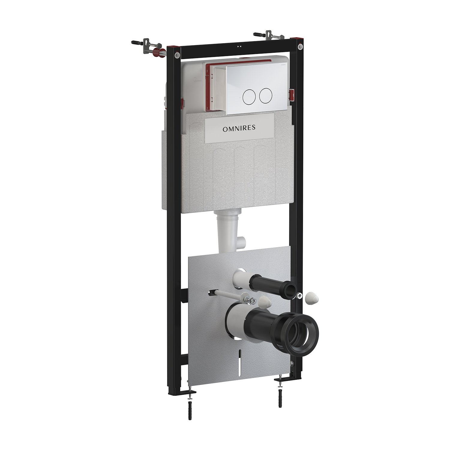 Omnires Flush Set Strongframe + Minimal cadru ascuns cu buton de acționare pentru vas wc suspendat STFWC1MRCR
