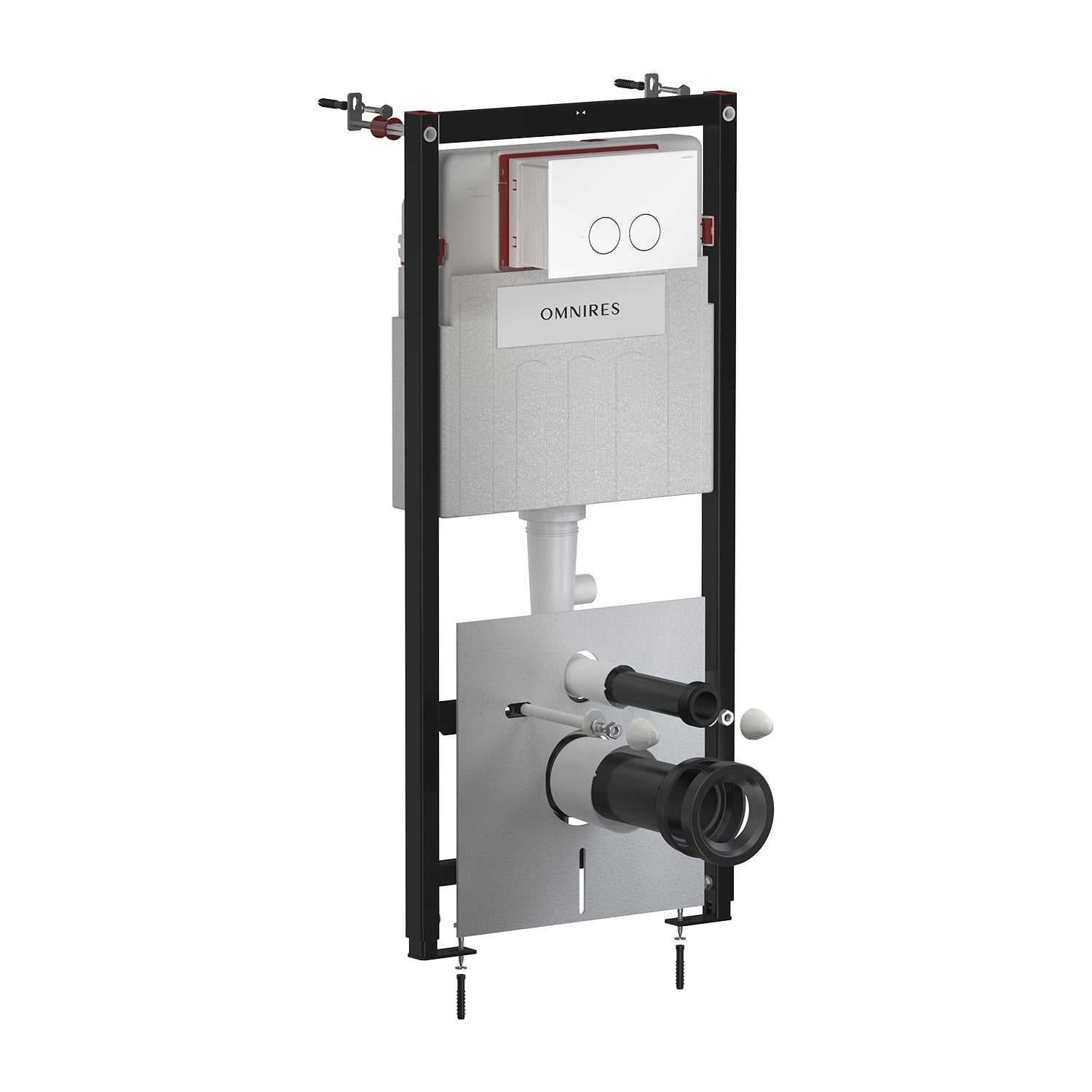 Omnires Eco Flush Set Strongframe + Minimal cadru ascuns cu buton de acționare pentru vas wc suspendat STFWCECO1MRBP