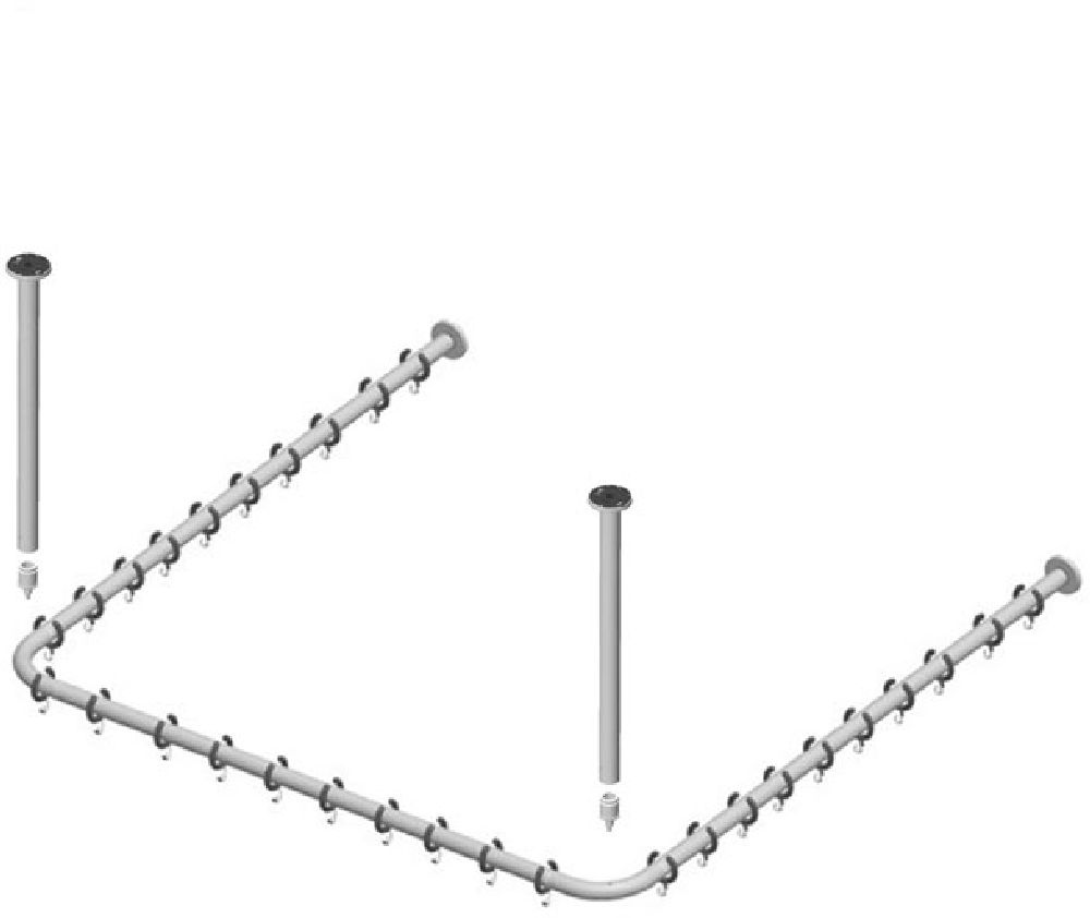 Keuco Plan bară perdea de duș 14940011000