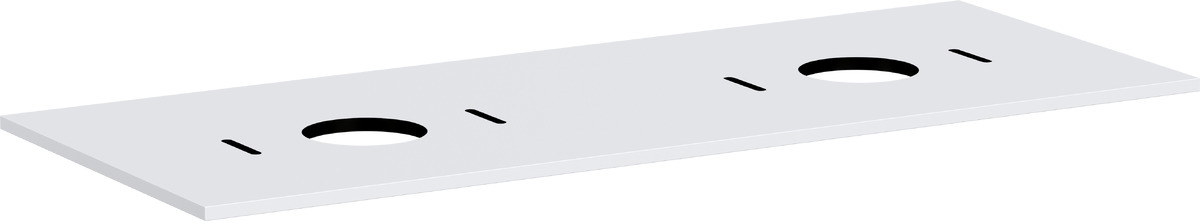 Hansgrohe Xilesa E blat 137.5x55 cm alb 54280700