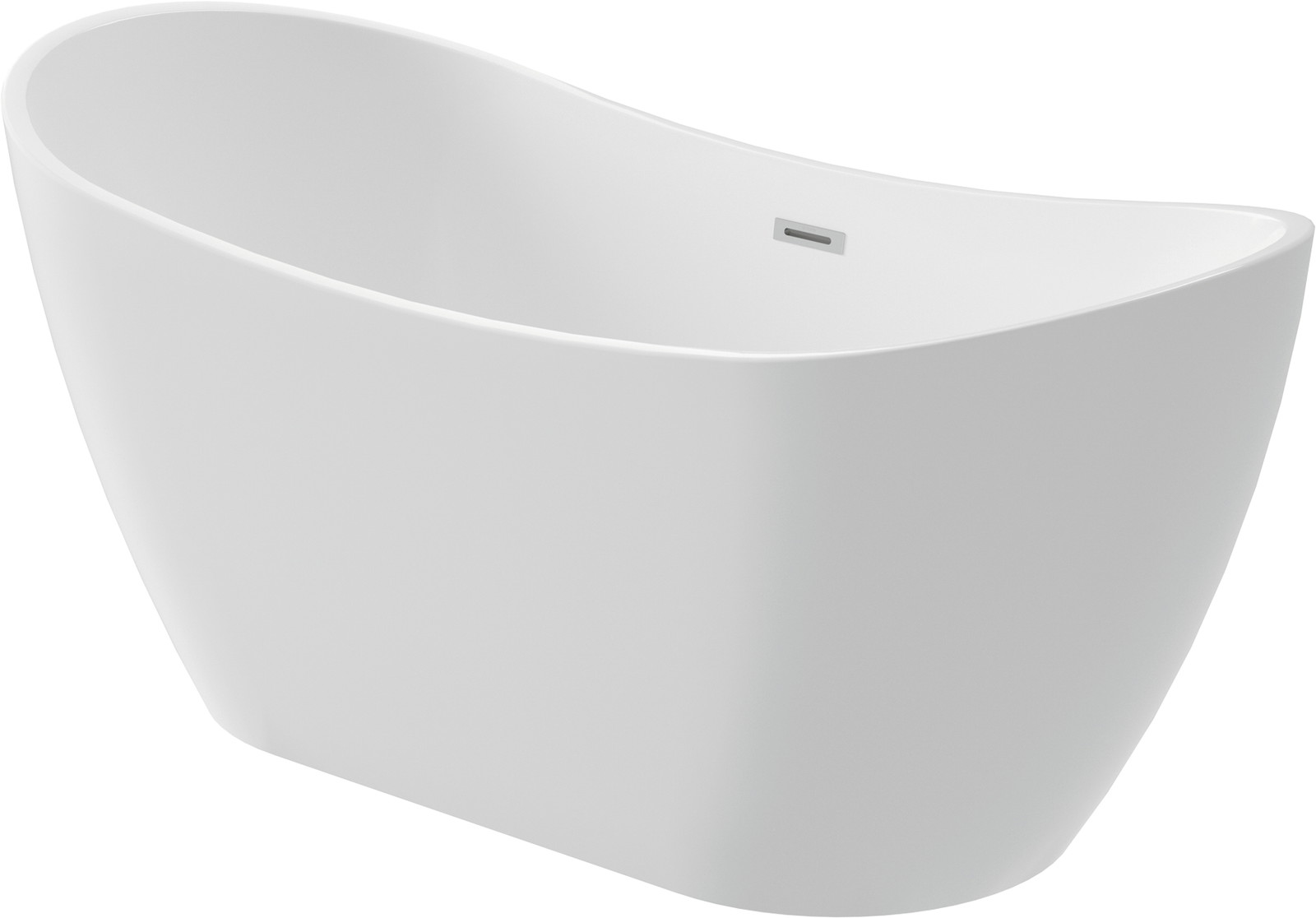 Deante Arnika cadă freestanding 150x72 cm ovală alb KDA_015V