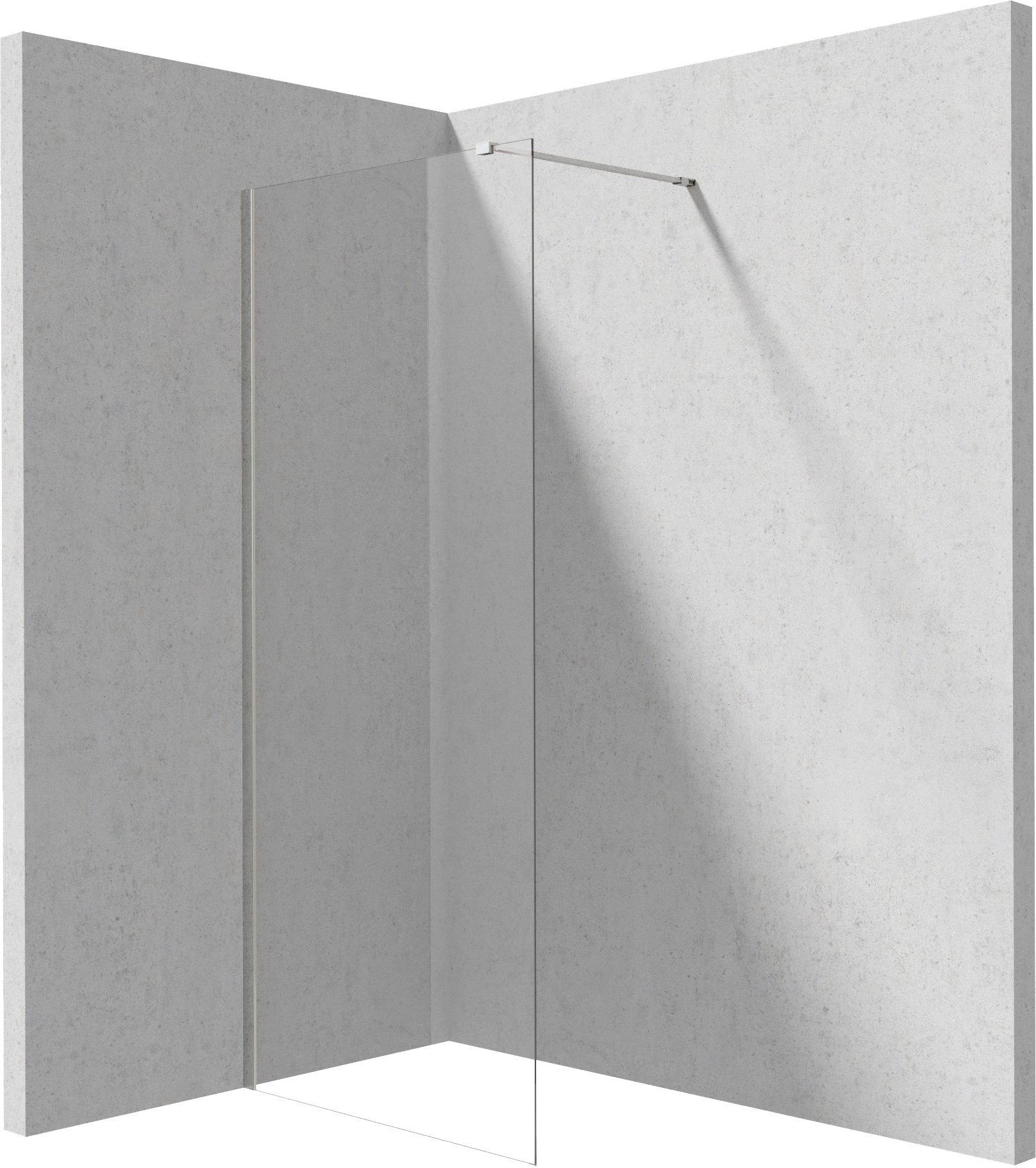 Deante Prizma perete cabină de duș walk-in 110 cm crom luciu/sticla transparentă KTJ_031P