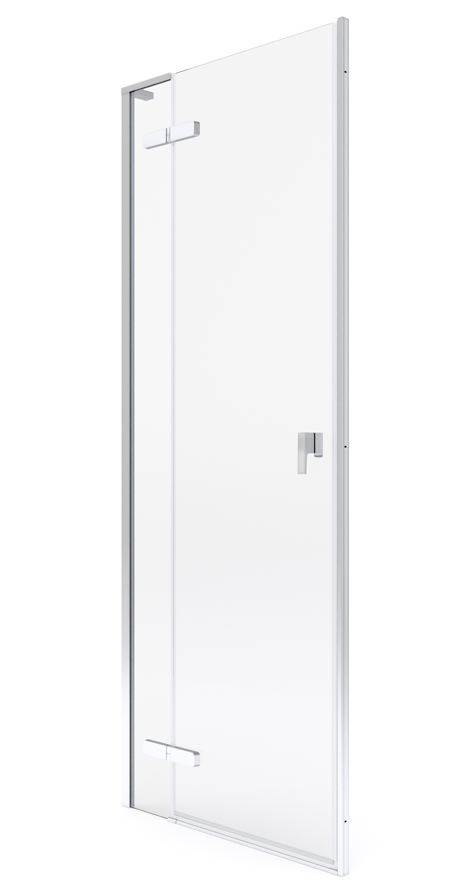 Roca Metropolis-N uși de duș 80 cm înclinabilă crom luciu/sticlă transparentă AMP0808012M